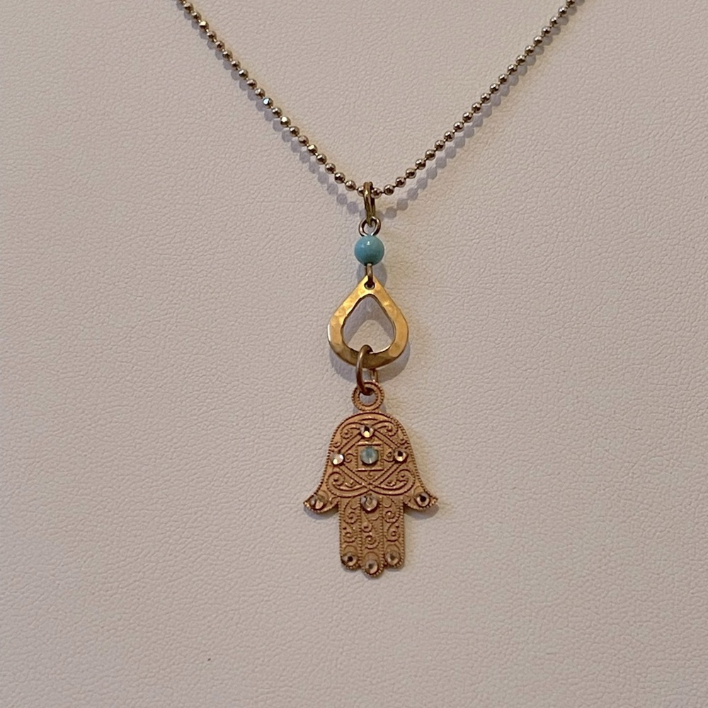 Hamsa Hand Pendant Necklace